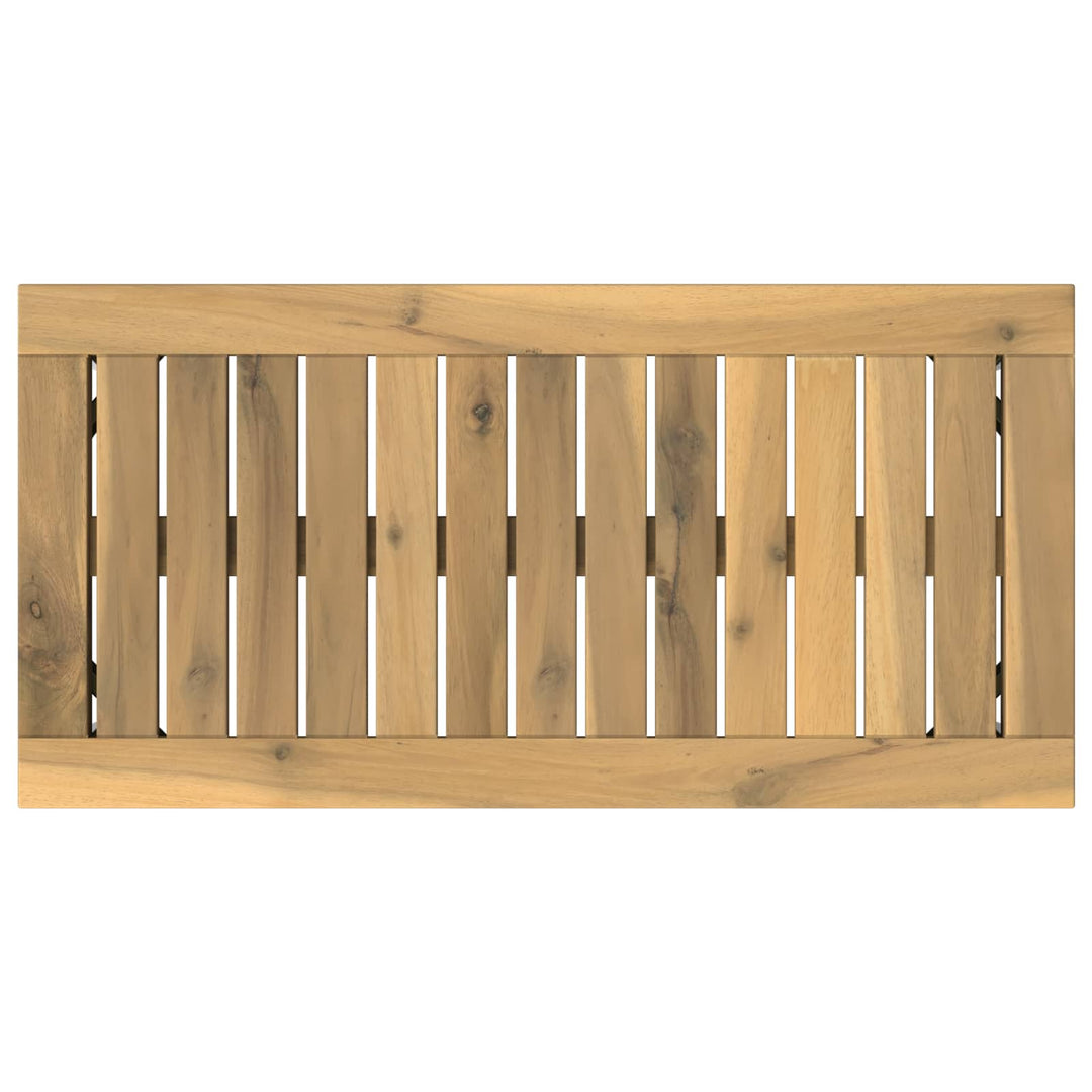 Sofabord Hvid 60,5 x 30 x 36 cm Massivt Akacietræ