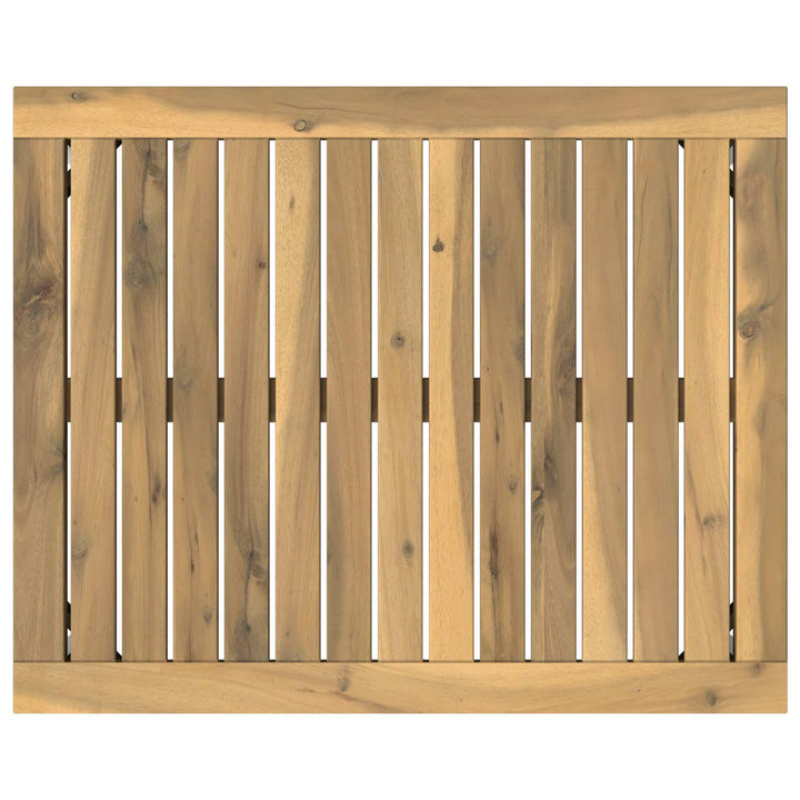 Sofabord Hvid 49 x 60,5 x 36 cm Massivt Akacietræ