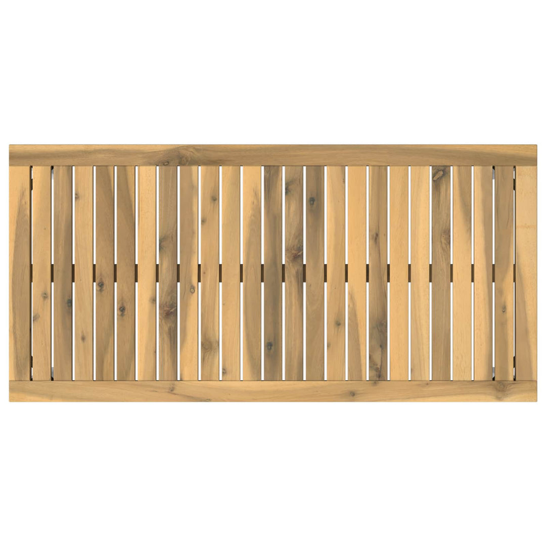 Sofabord Hvid 50 x 100,5 x 45 cm Massivt Akacietræ