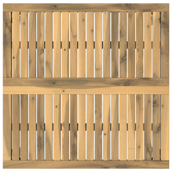 Sofabord Hvid 80 x 80,5 x 45 cm Massivt Akacietræ