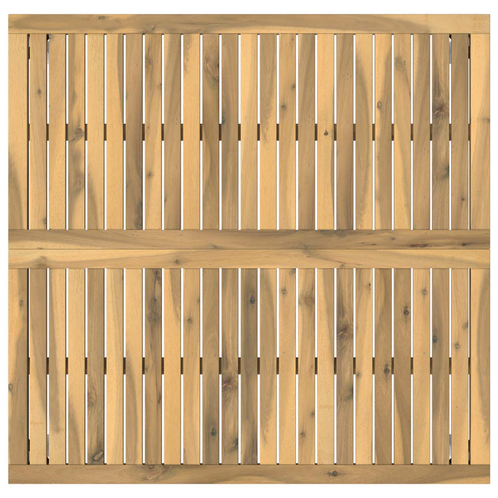 Sofabord Hvid 100 x 100,5 x 45 cm Massivt Akacietræ