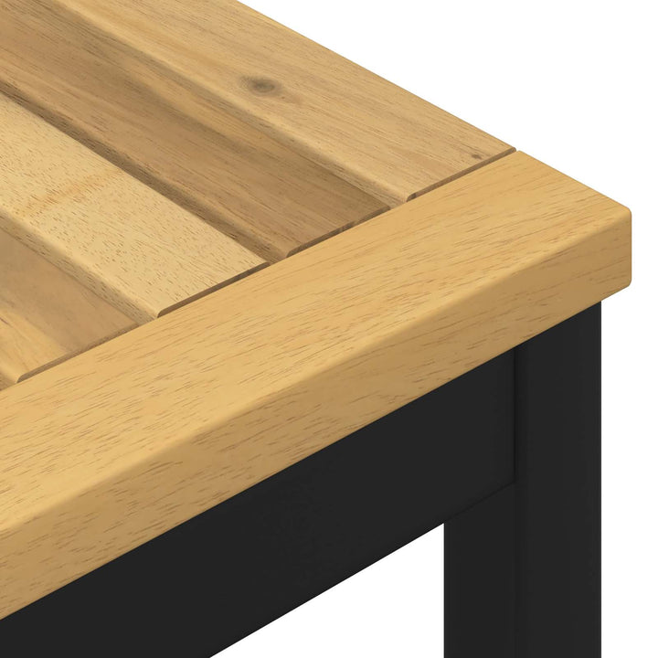 Havemiddagstabel Hvid og sort 60 x 60,5 x 75 cm