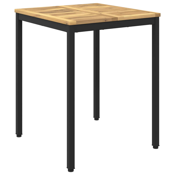 Havemiddagstabel Hvid og sort 60 x 60,5 x 75 cm