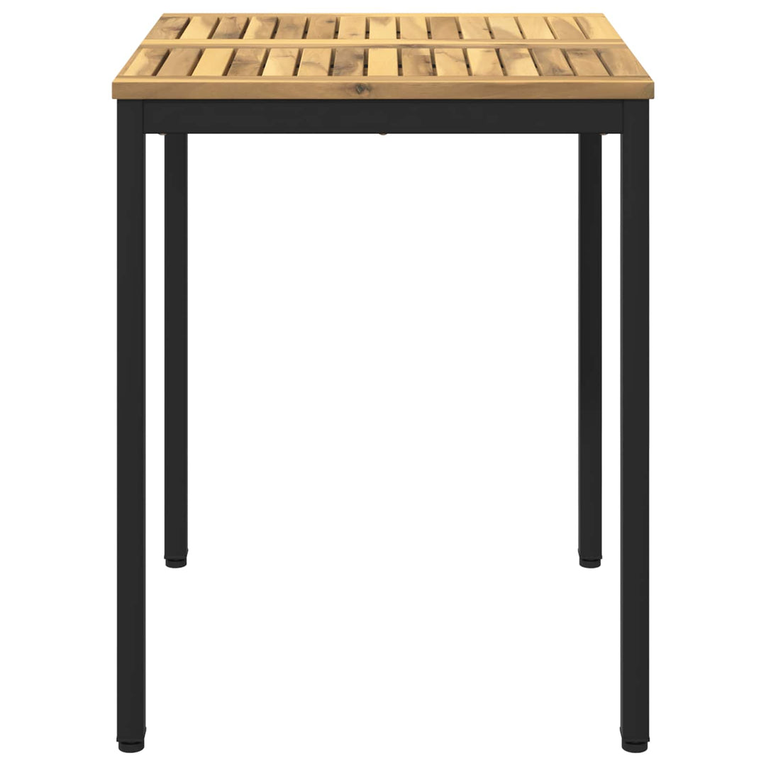 Havemiddagstabel Hvid og sort 60 x 60,5 x 75 cm