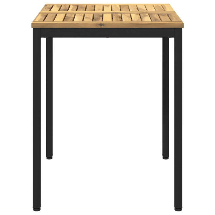 Havemiddagstabel Hvid og sort 60 x 60,5 x 75 cm