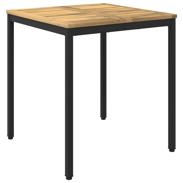 Havemiddagstabel Hvid og sort 70 x 68,5 x 75 cm