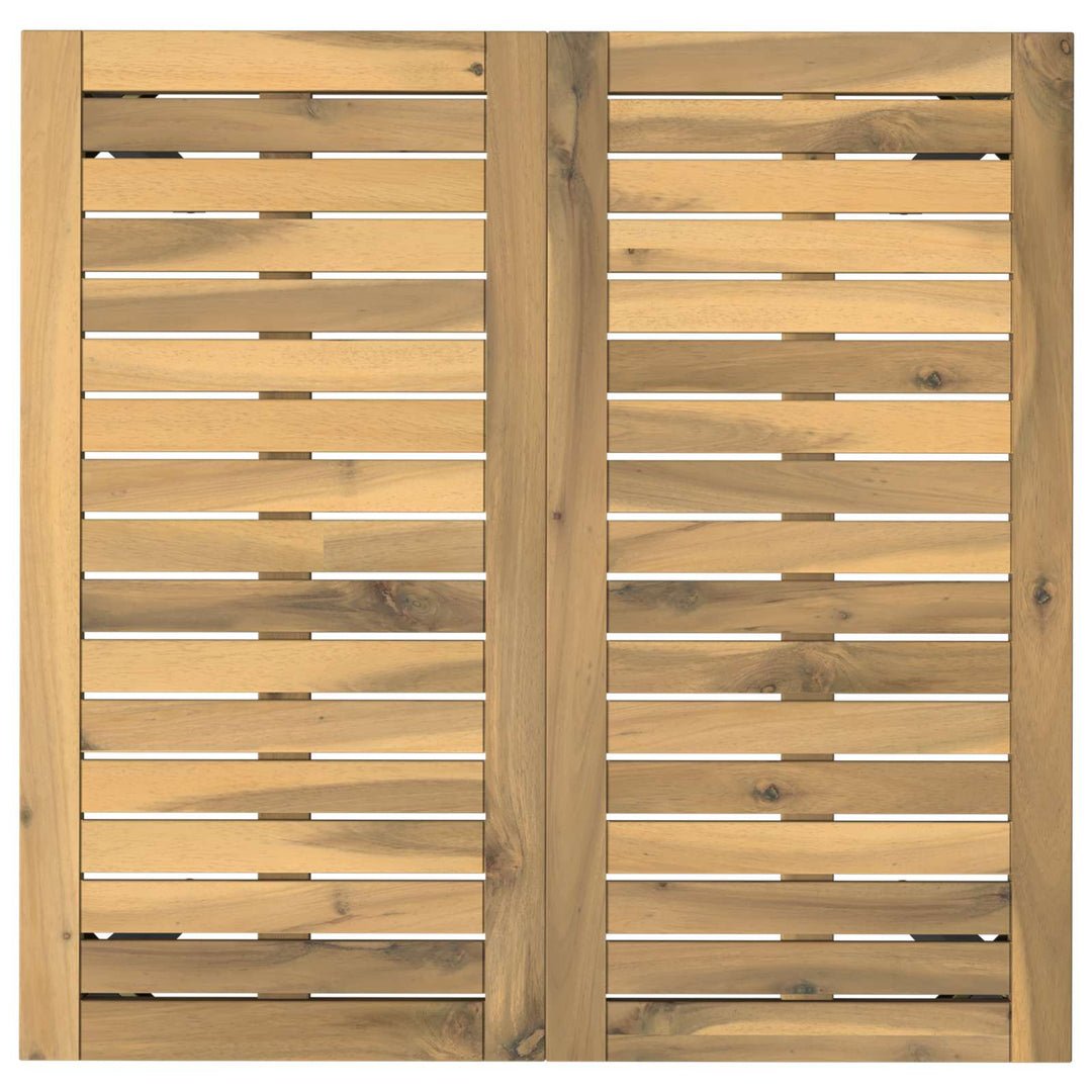 Havemiddagstabel Hvid og sort 70 x 68,5 x 75 cm