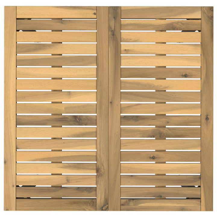 Havemiddagstabel Hvid og sort 70 x 68,5 x 75 cm