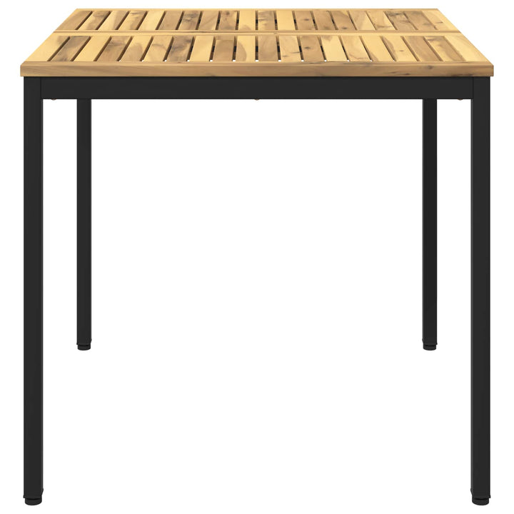 Havemiddagstabel Hvid og sort 80 x 80,5 x 75 cm