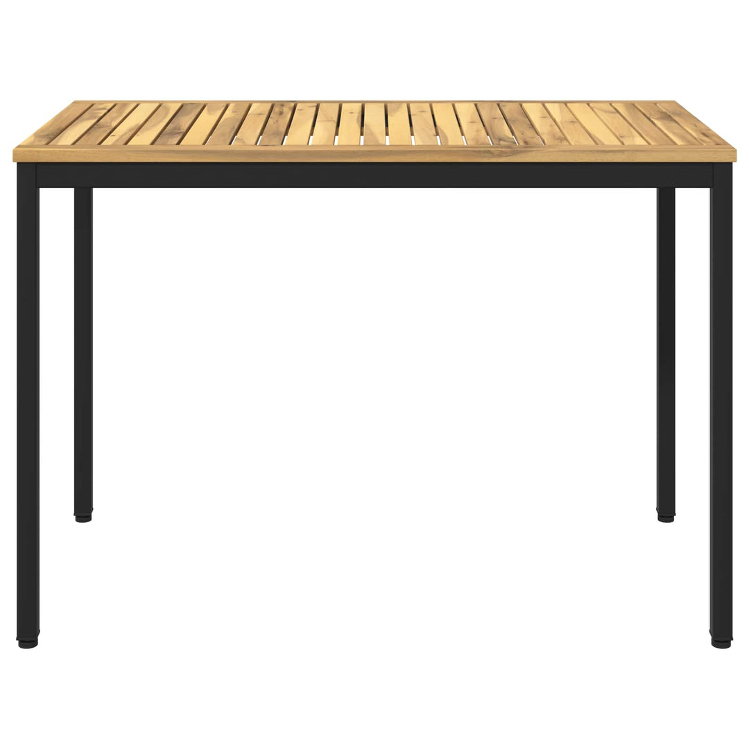 Havemiddagstabel Hvid og sort 108,5 x 55 x 75 cm