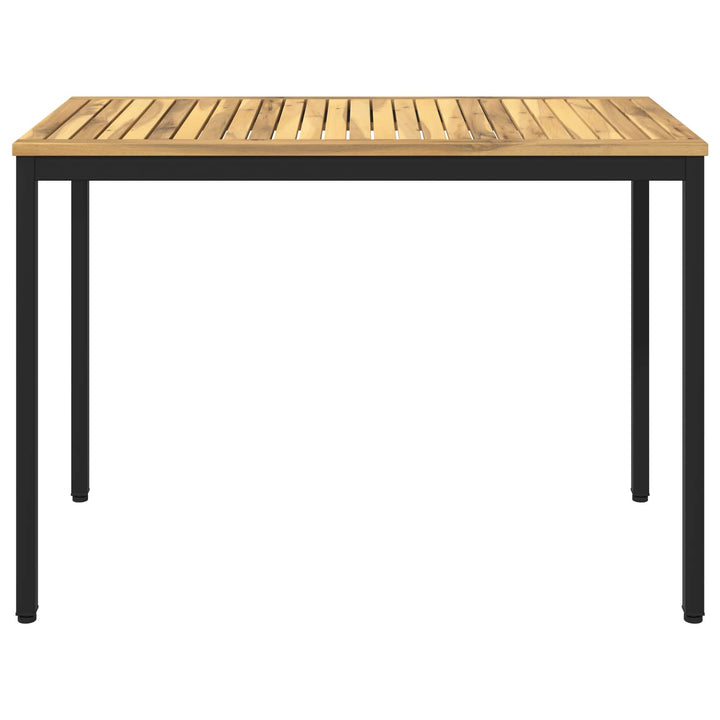 Havemiddagstabel Hvid og sort 108,5 x 55 x 75 cm