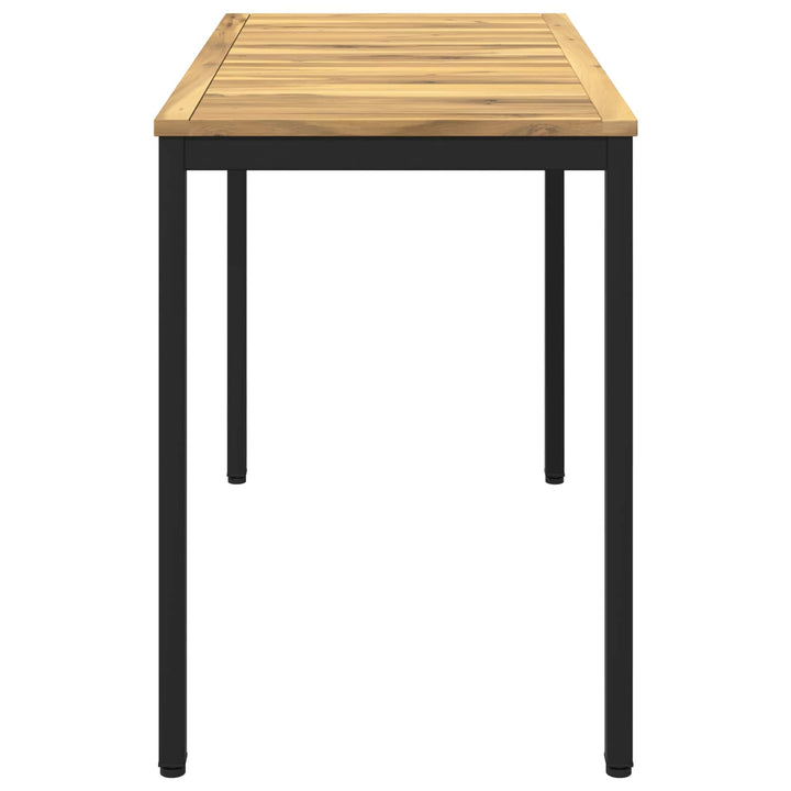 Havemiddagstabel Hvid og sort 108,5 x 55 x 75 cm