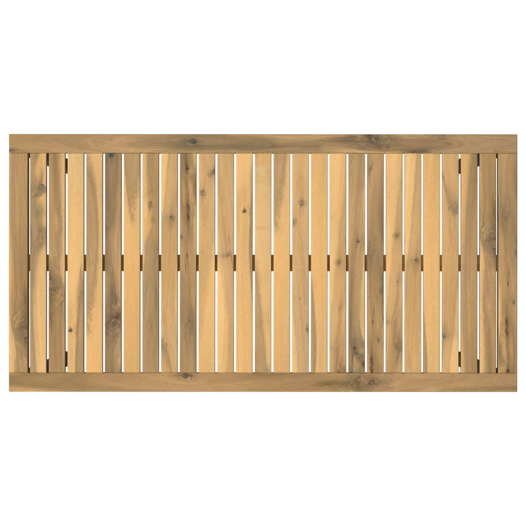 Havemiddagstabel Hvid og sort 108,5 x 55 x 75 cm