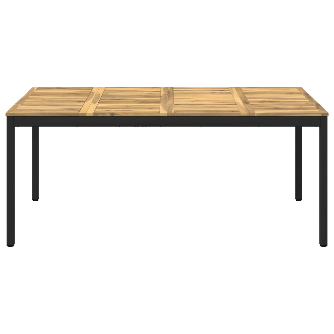 Havemiddagstabel Hvid og sort 147 x 88,5 x 75 cm