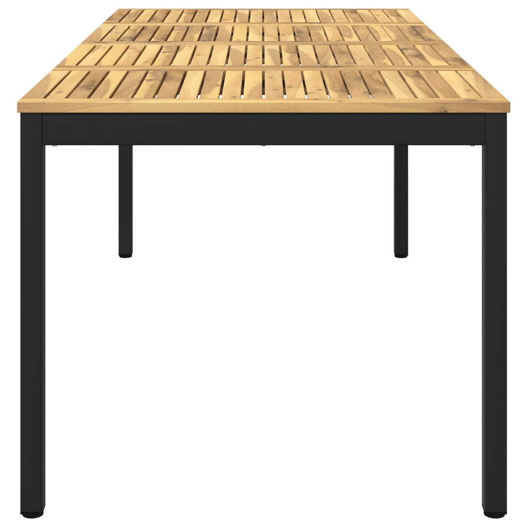 Havemiddagstabel Hvid og sort 147 x 88,5 x 75 cm