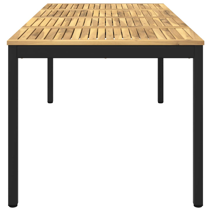 Havemiddagstabel Hvid og sort 147 x 88,5 x 75 cm