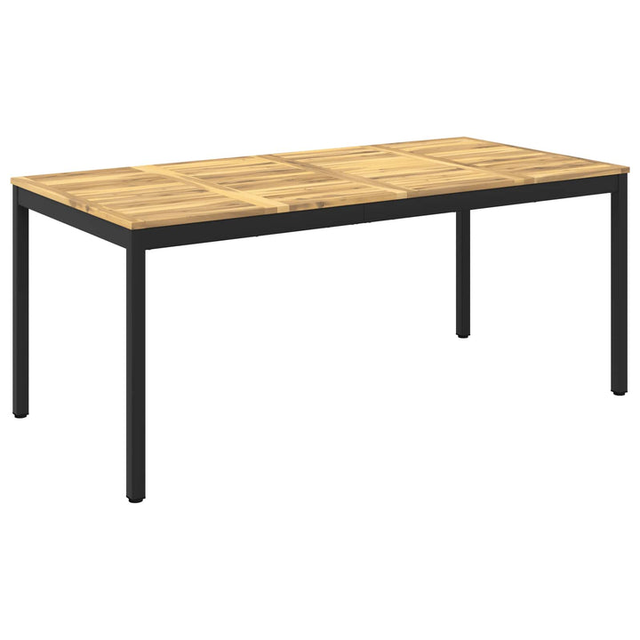 Havemiddagstabel Hvid og sort 180 x 88,5 x 75 cm