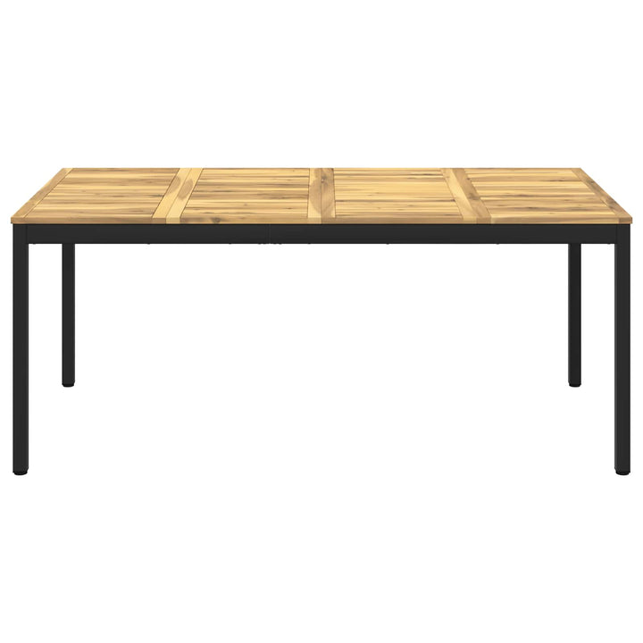 Havemiddagstabel Hvid og sort 180 x 88,5 x 75 cm