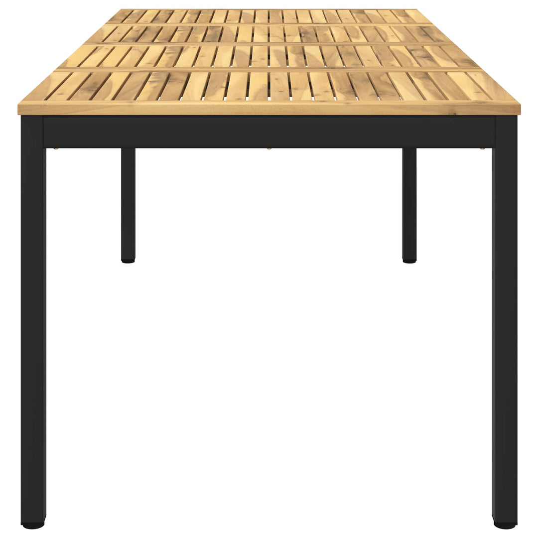 Havemiddagstabel Hvid og sort 180 x 88,5 x 75 cm