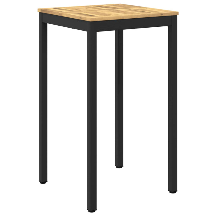 Have Bar Bord Hvid og sort 60 x 60,5 x 105 cm Massivt Akacietræ