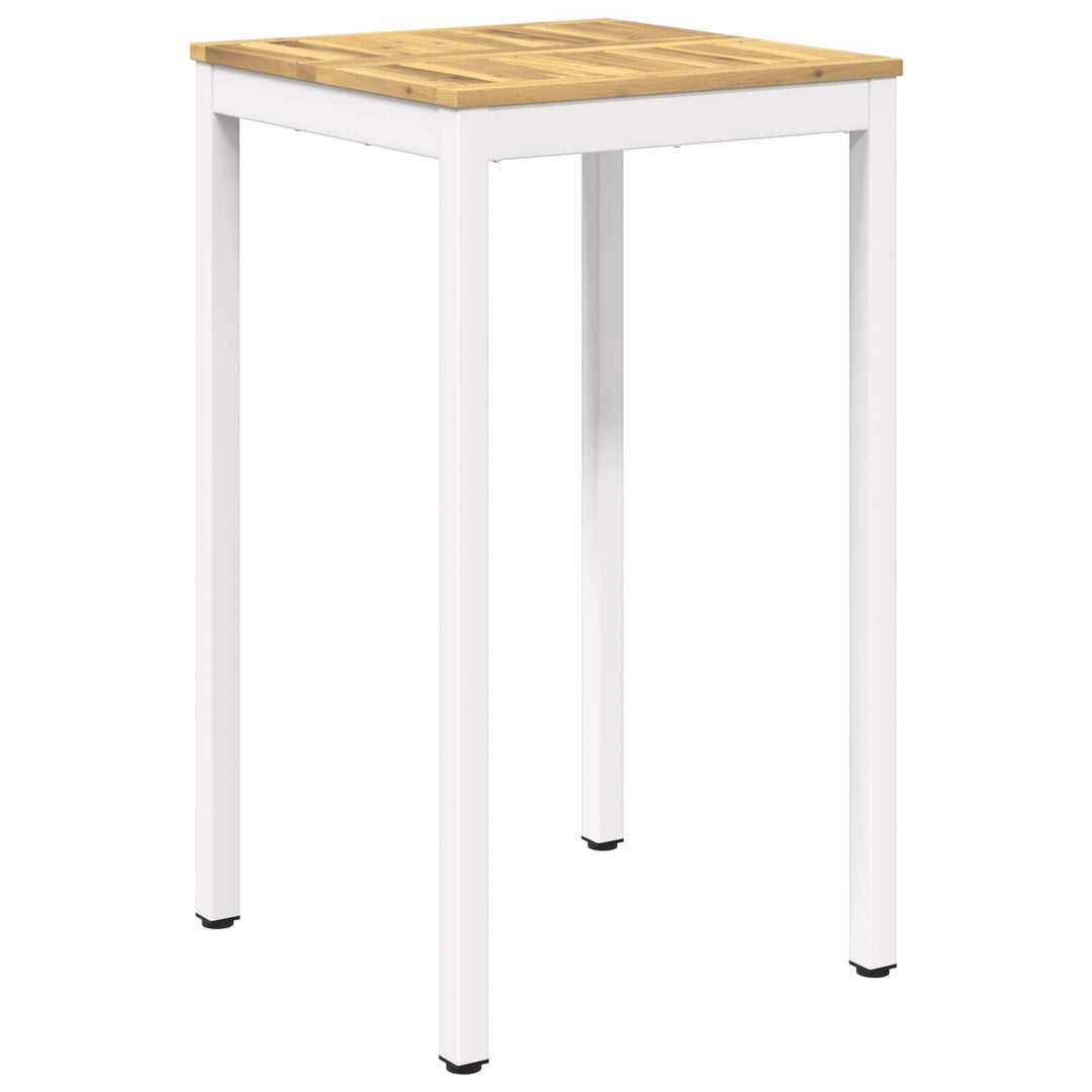 Have Bar Bord Hvid 60 x 60,5 x 105 cm Massivt Akacietræ