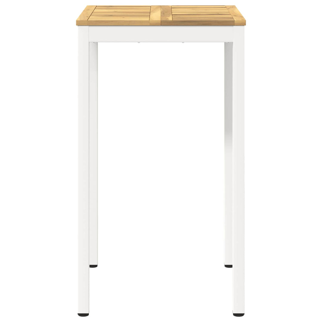 Have Bar Bord Hvid 60 x 60,5 x 105 cm Massivt Akacietræ
