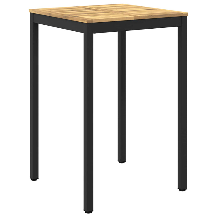 Have Bar Bord Hvid og sort 70 x 68,5 x 105 cm Massivt Akacietræ