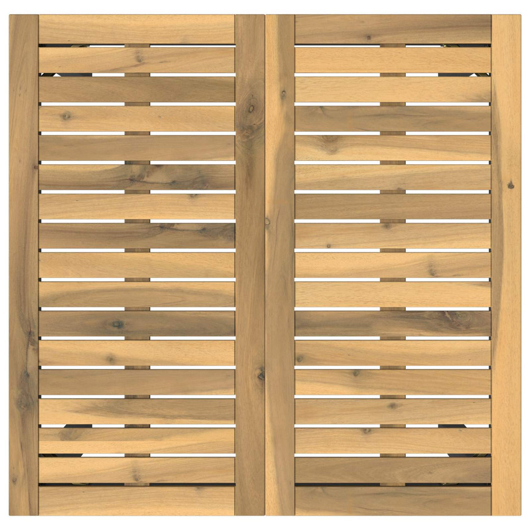 Have Bar Bord Hvid og sort 70 x 68,5 x 105 cm Massivt Akacietræ