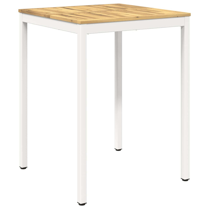 Have Bar Bord Hvid 80 x 80,5 x 105 cm Massivt Akacietræ