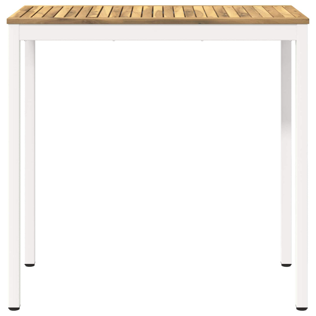 Have Bar Bord Hvid 108,5 x 55 x 105 cm Massivt Akacietræ