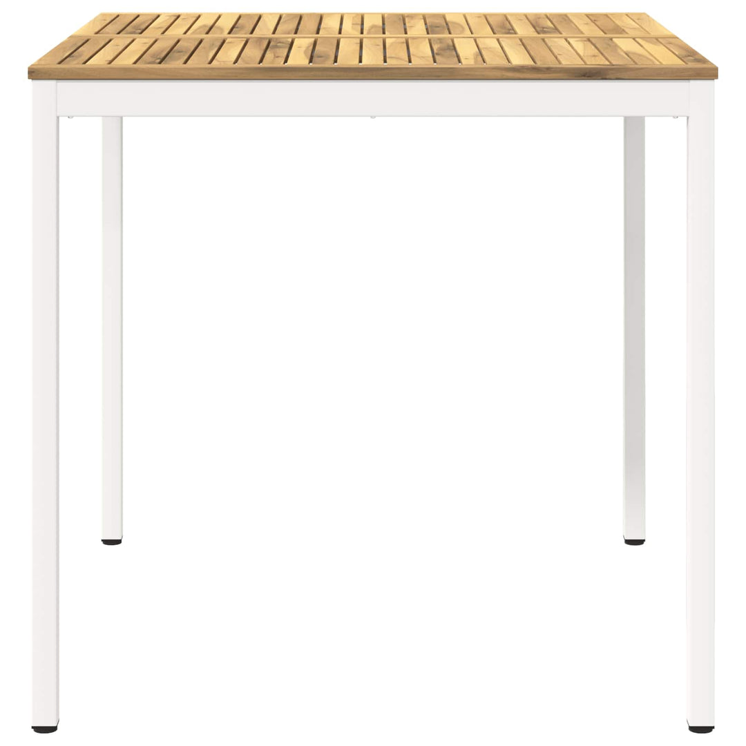 Have Bar Bord Hvid 110 x 108,5 x 105 cm Massivt Akacietræ
