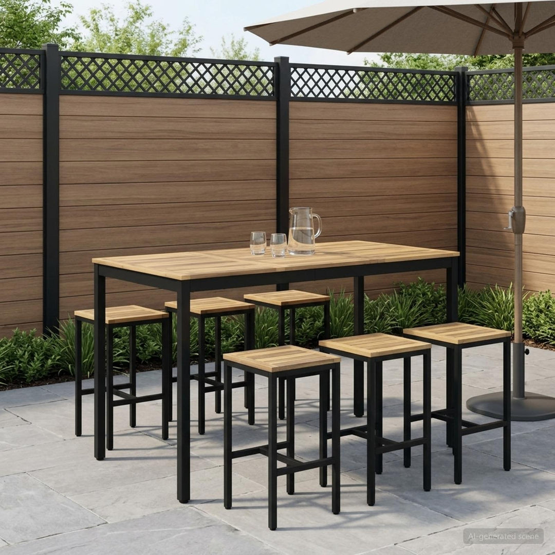 Have Bar Bord Hvid og sort 141 x 80,5 x 105 cm