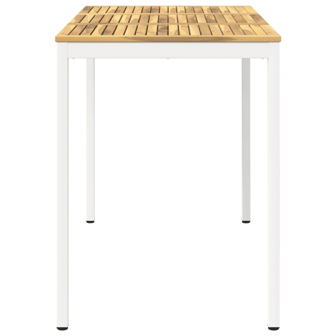 Have Bar Bord Hvid 141 x 80,5 x 105 cm Massivt Akacietræ