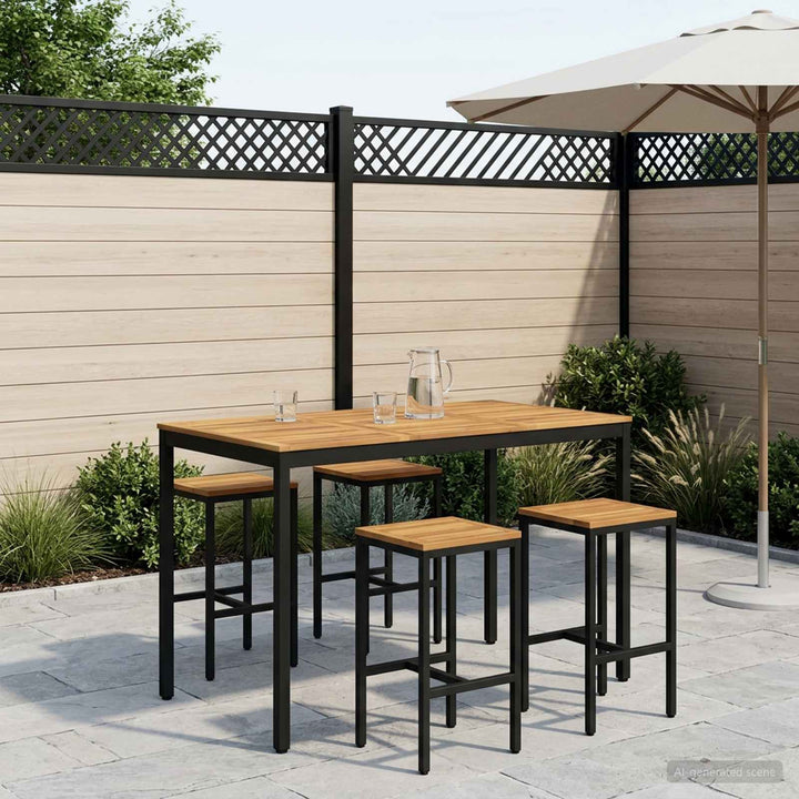 Have Bar Bord Hvid og sort 147 x 88,5 x 105 cm