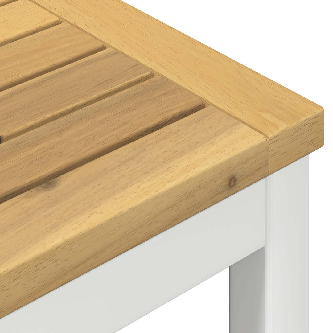 Have Bar Bord Hvid 147 x 88,5 x 105 cm Massivt Akacietræ