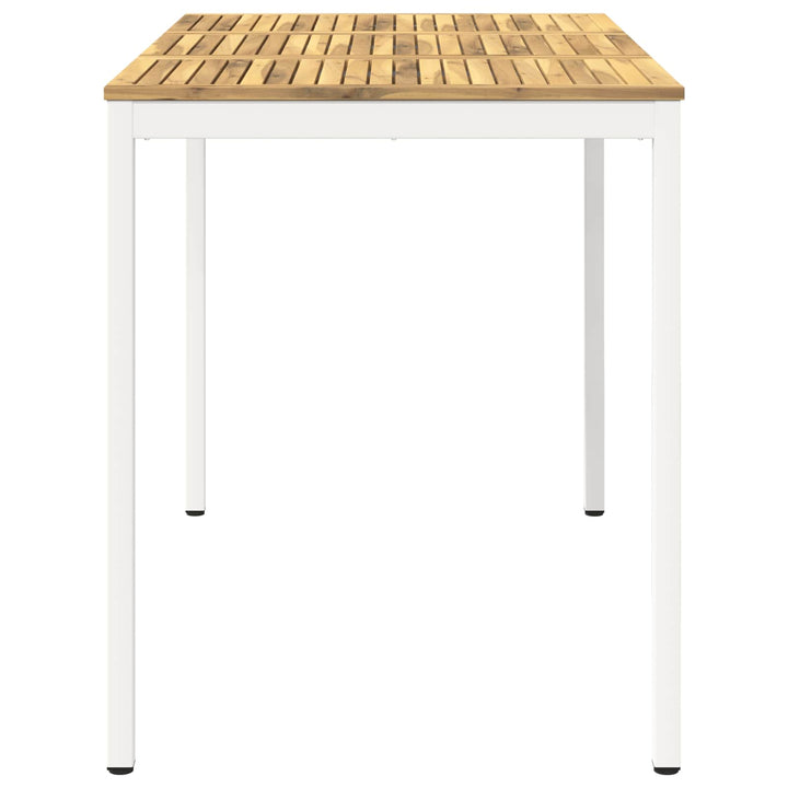 Have Bar Bord Hvid 147 x 88,5 x 105 cm Massivt Akacietræ