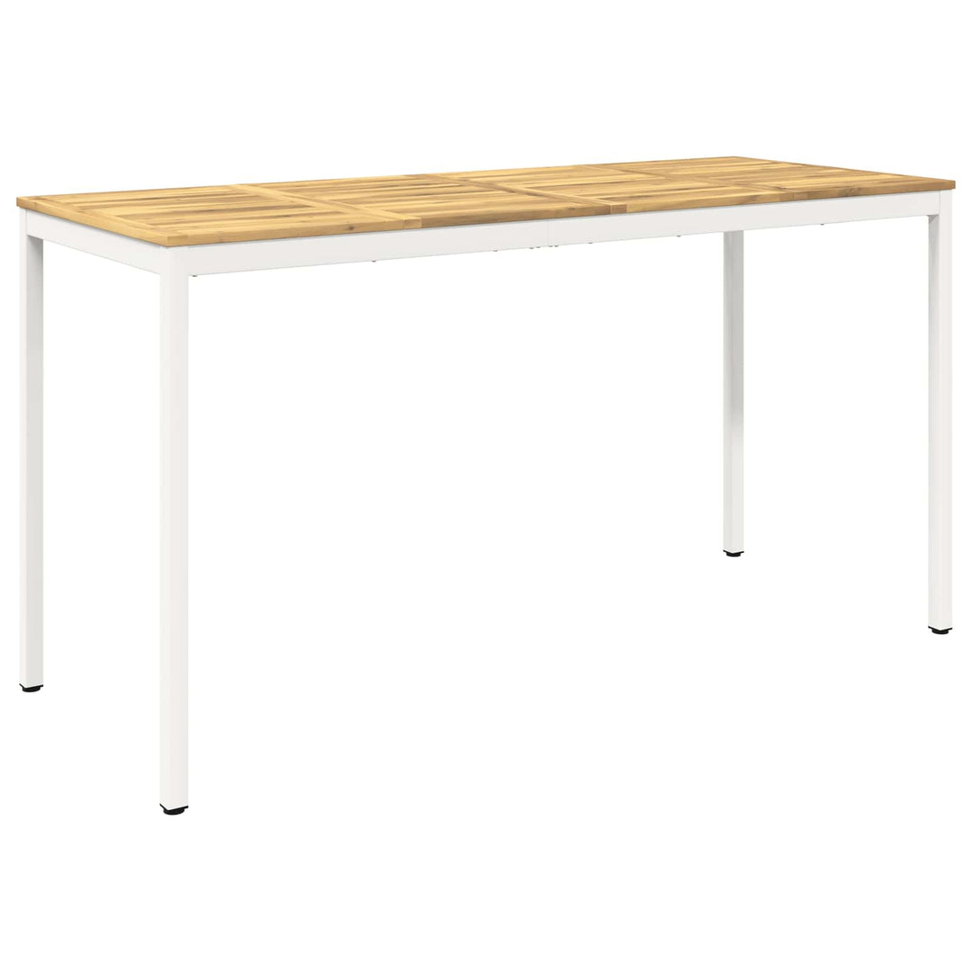 Have Bar Bord Hvid 196 x 80,5 x 105 cm Massivt Akacietræ