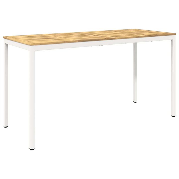 Have Bar Bord Hvid 196 x 80,5 x 105 cm Massivt Akacietræ