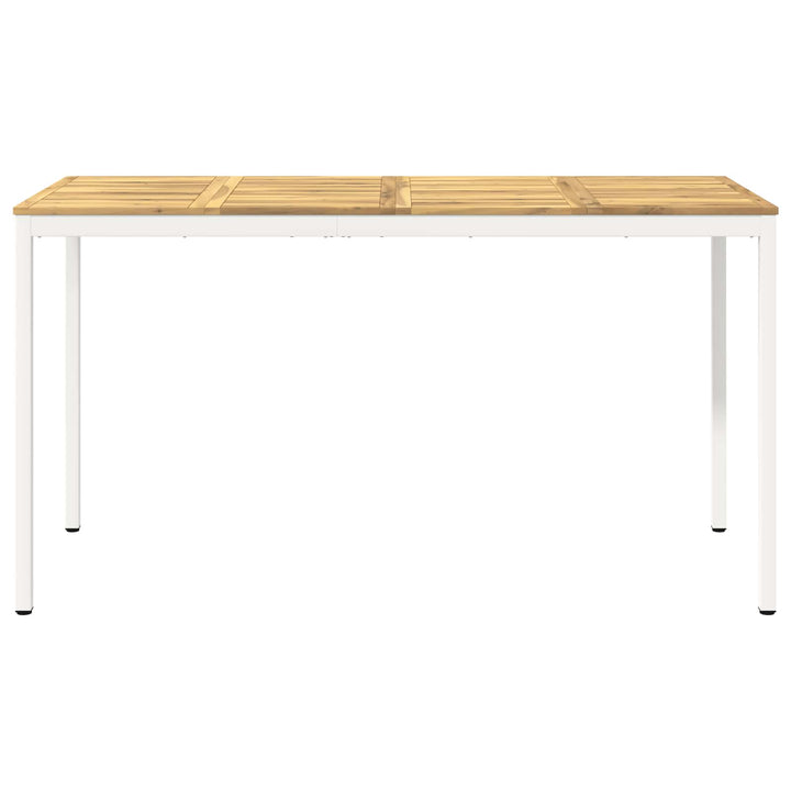 Have Bar Bord Hvid 196 x 80,5 x 105 cm Massivt Akacietræ