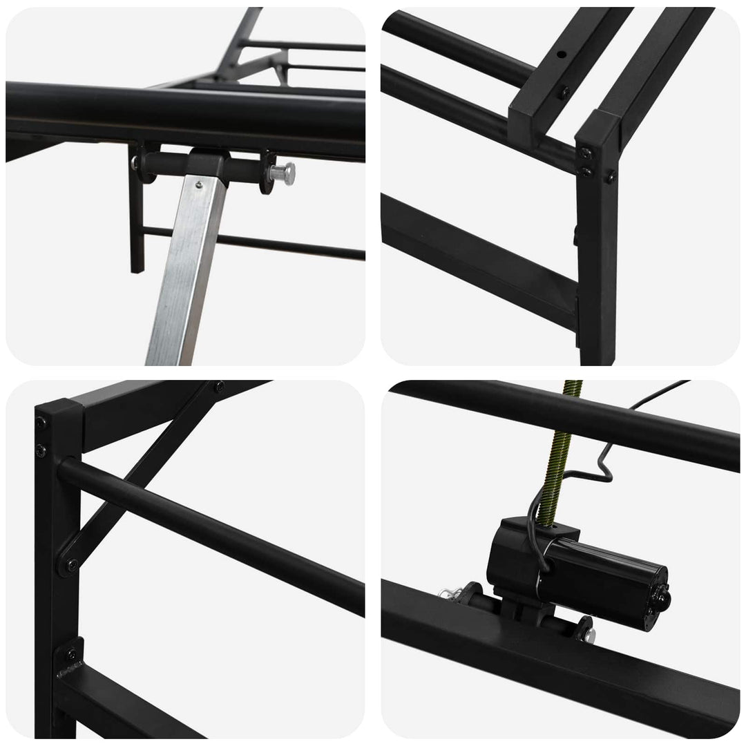 Elektrisk Justerbar Sengetramme Sort 100 x 200 cm Stål