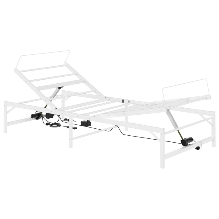 Elektrisk Justerbar Sengetramme Hvid 90 x 200 cm Stål