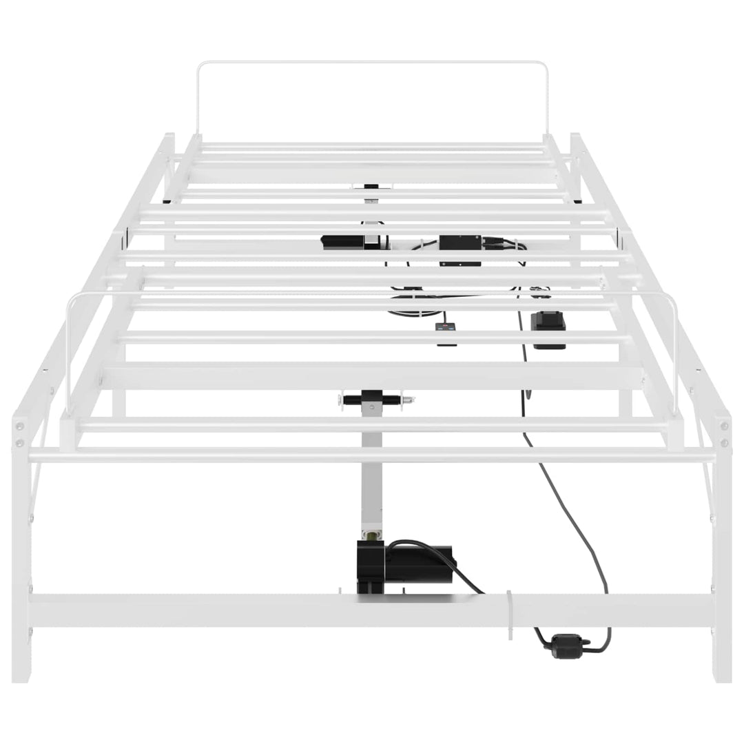 Elektrisk Justerbar Sengetramme Hvid 90 x 200 cm Stål