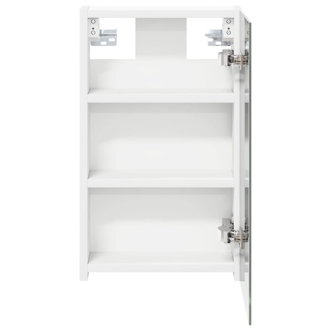 Badeværelsesspejlskab Hvid 30 x 10,5 x 50 cm Konstrueret træ