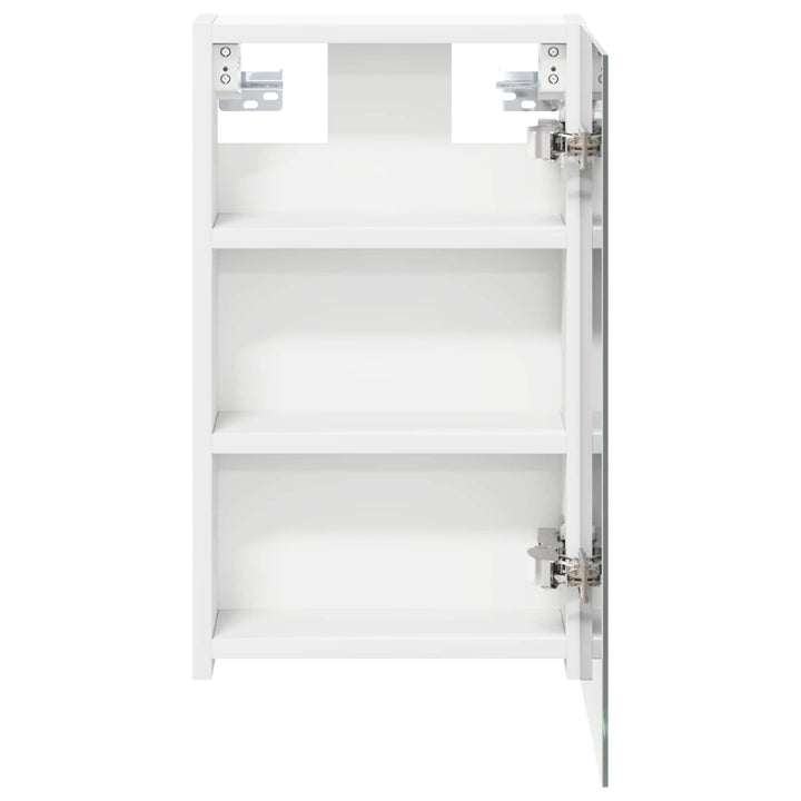 Badeværelsesspejlskab Hvid 30 x 10,5 x 50 cm Konstrueret træ