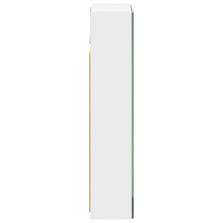 Badeværelsesspejlskab Hvid 30 x 10,5 x 50 cm Konstrueret træ