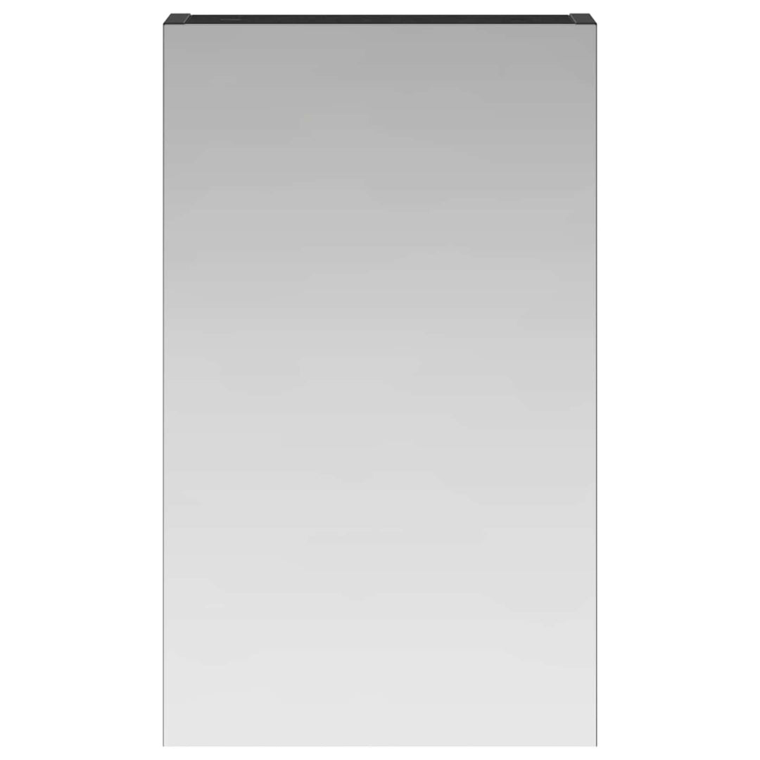 Badeværelsesspejlskab Sort eg 30 x 10,5 x 50 cm Konstrueret træ