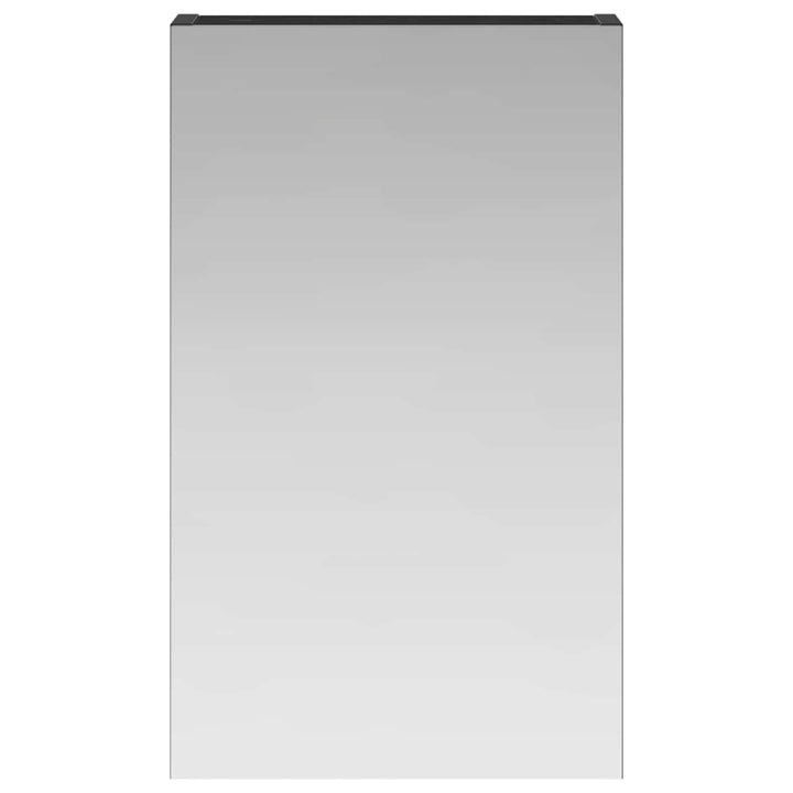 Badeværelsesspejlskab Sort eg 30 x 10,5 x 50 cm Konstrueret træ