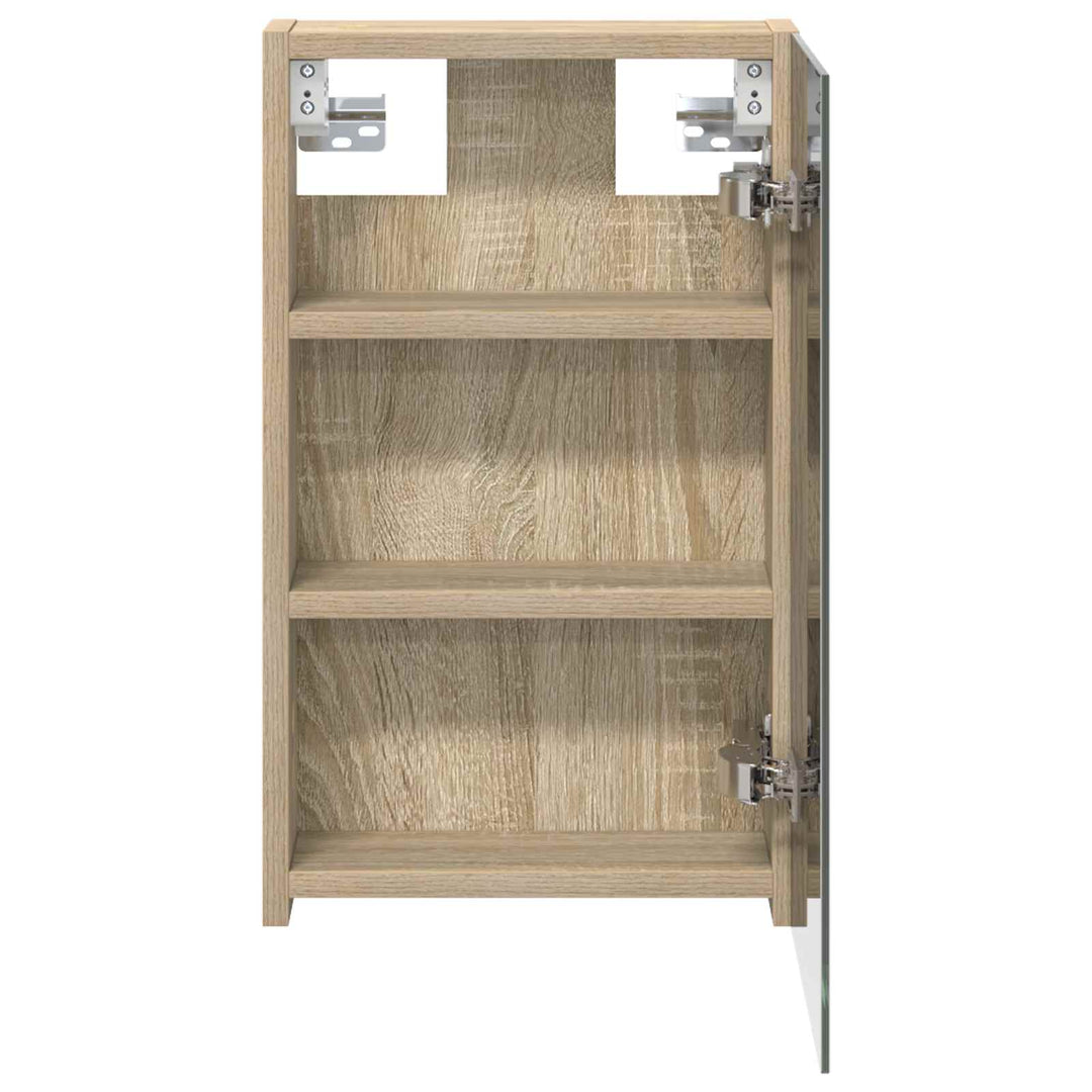 Badeværelsesspejlskab med hylde Sonoma eg 30 x 10,5 x 50 cm