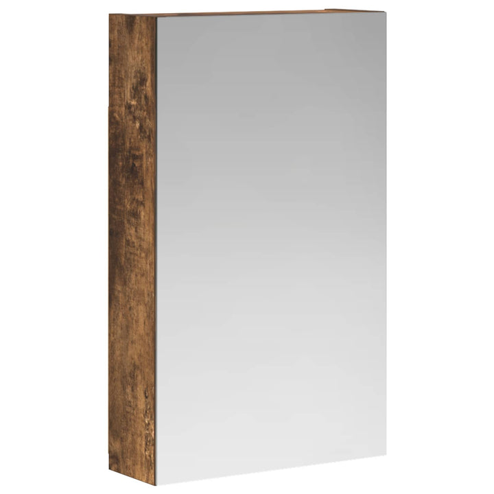 Badeværelsesspejlskab med hylde Røget eg 30 x 10,5 x 50 cm
