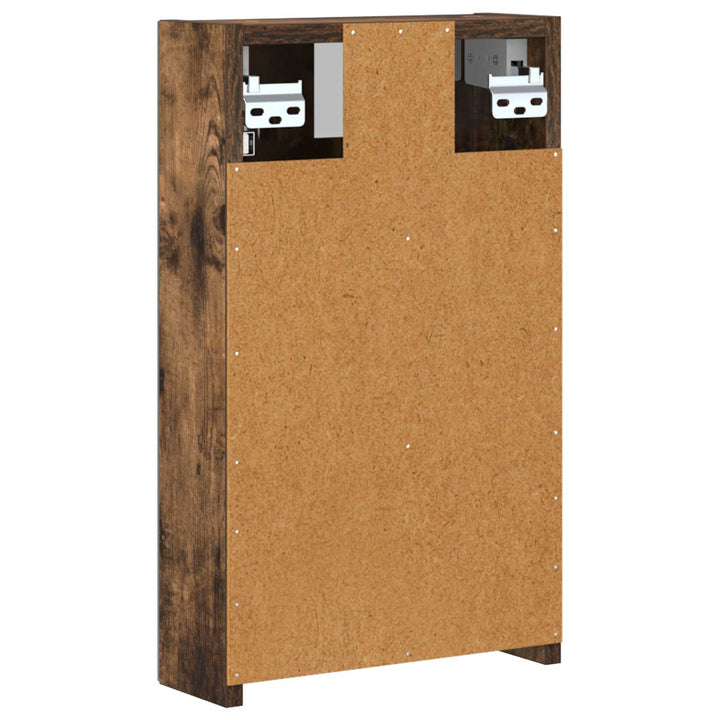 Badeværelsesspejlskab med hylde Røget eg 30 x 10,5 x 50 cm